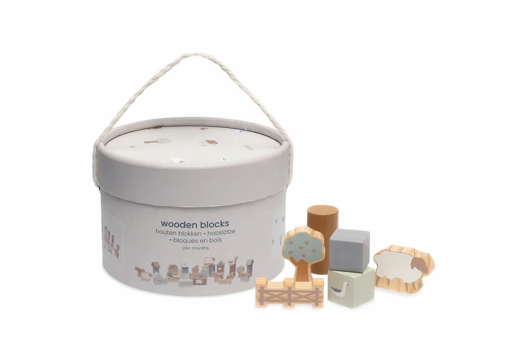 Wooden blocks set Farm