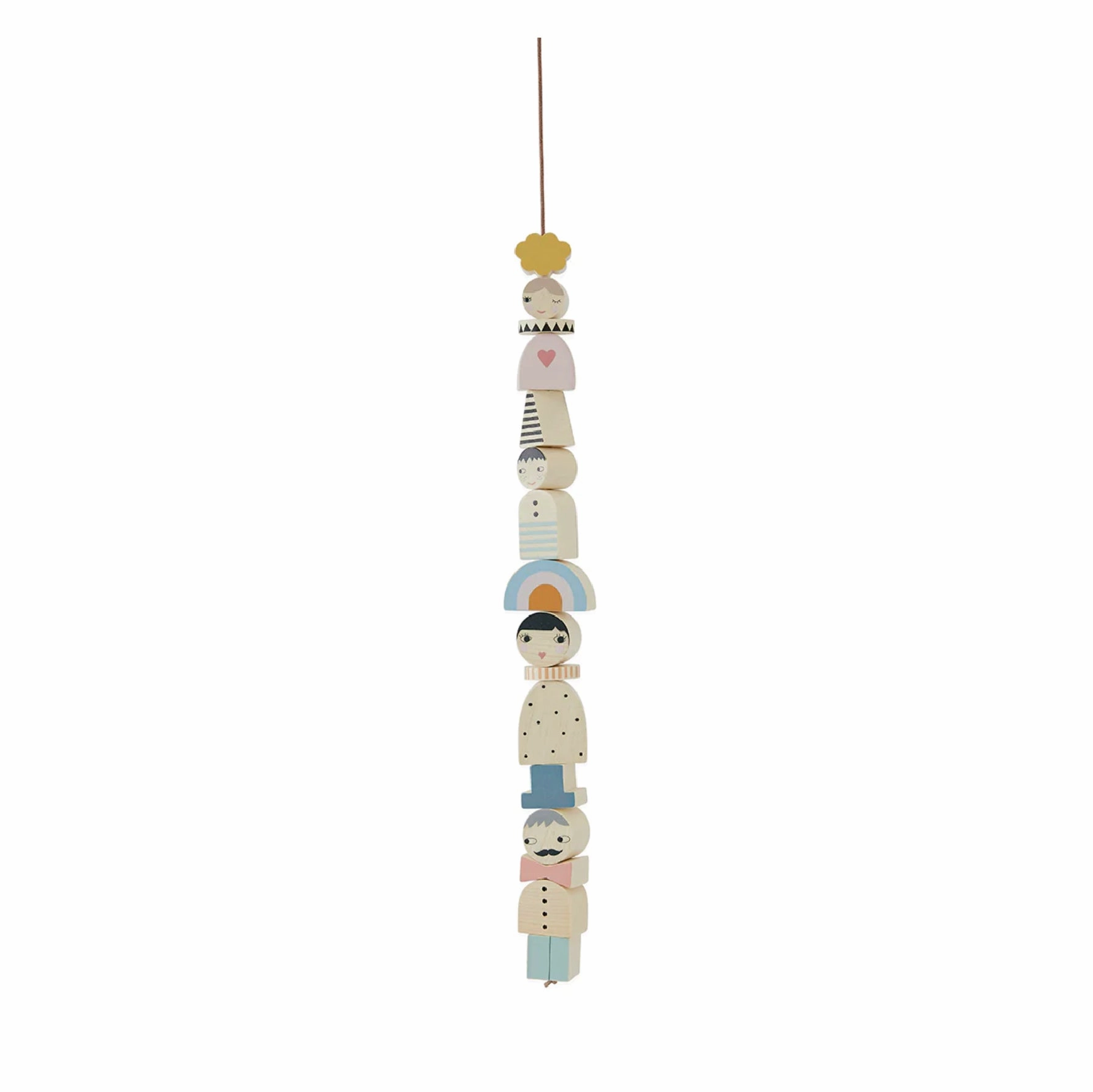 Wooden Family Bricks 積木擺設掛飾