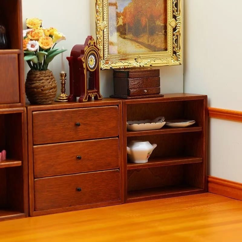 Wooden Miniature Cabinet Set | 1:12 Scale