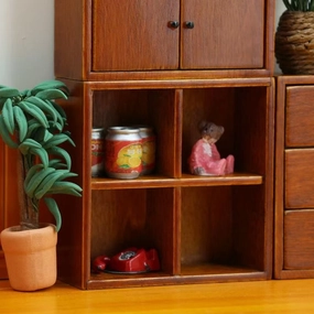 Wooden Miniature Cabinet Set | 1:12 Scale