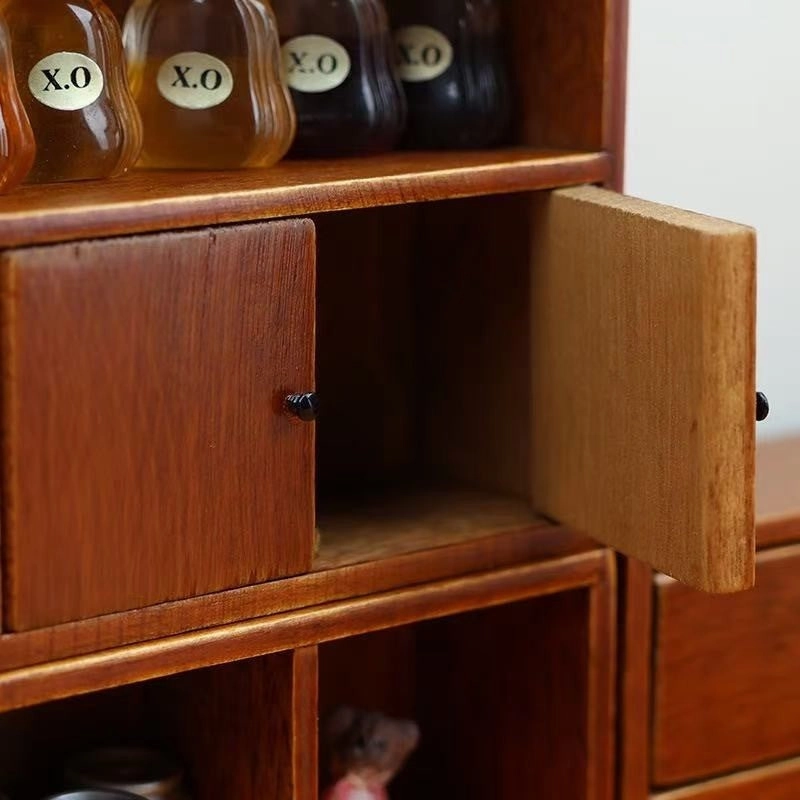 Wooden Miniature Cabinet Set | 1:12 Scale