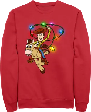 Woody's Christmas Lasso Toy Story Sweatshirt