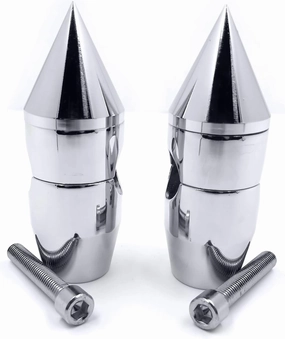 XKH- Motorcycle 1''inch Spike Handlebar Risers Compatible with Kawasaki Vulcan 900 Classic Custom Chrome [B00Y5NAG7K]