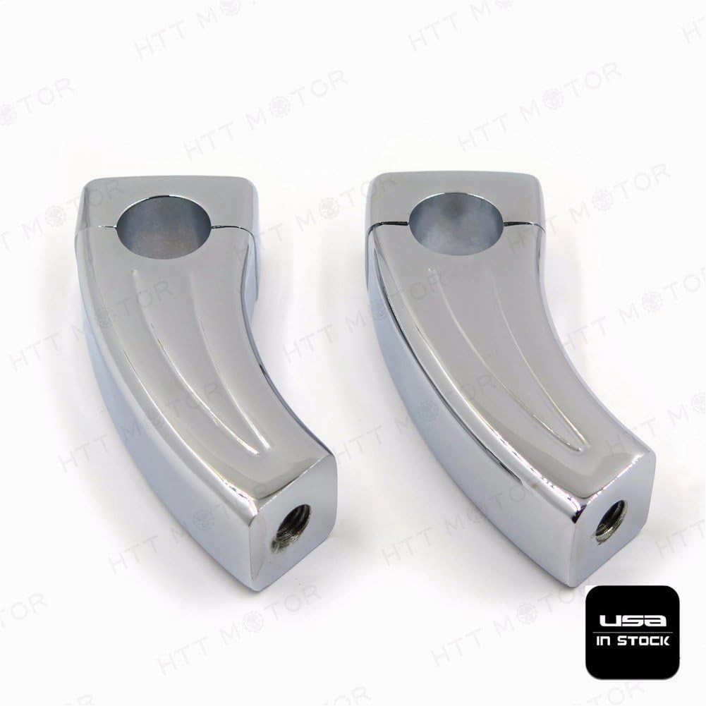 XKMT-Chromed Handlebar Risers Compatible With Kawasa Vulcan 800 900 1500 1600 1700 2000 Classic 1'' [B00YWCSV8U]