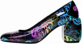 YDN Women Cute Round Toe Pumps Slip On Chunky Block Mid Heels Comfy Daily Outfit Dress Prom Party Shoes Size 4-16 US