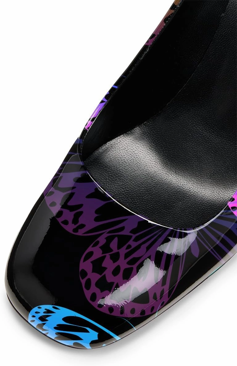 YDN Women Cute Round Toe Pumps Slip On Chunky Block Mid Heels Comfy Daily Outfit Dress Prom Party Shoes Size 4-16 US