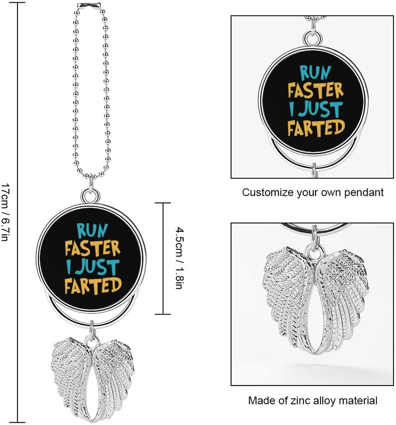 Yepp I Just Farted Car Hanging Ornament Pendant Rear View Mirror Accessories Interior Decor