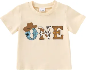 YOUNGER TREE Baby Boy Clothes 1 Year Old Clothes First Birthday Outfit Boy Short Sleeve T-Shirt Infant Summer Outfits