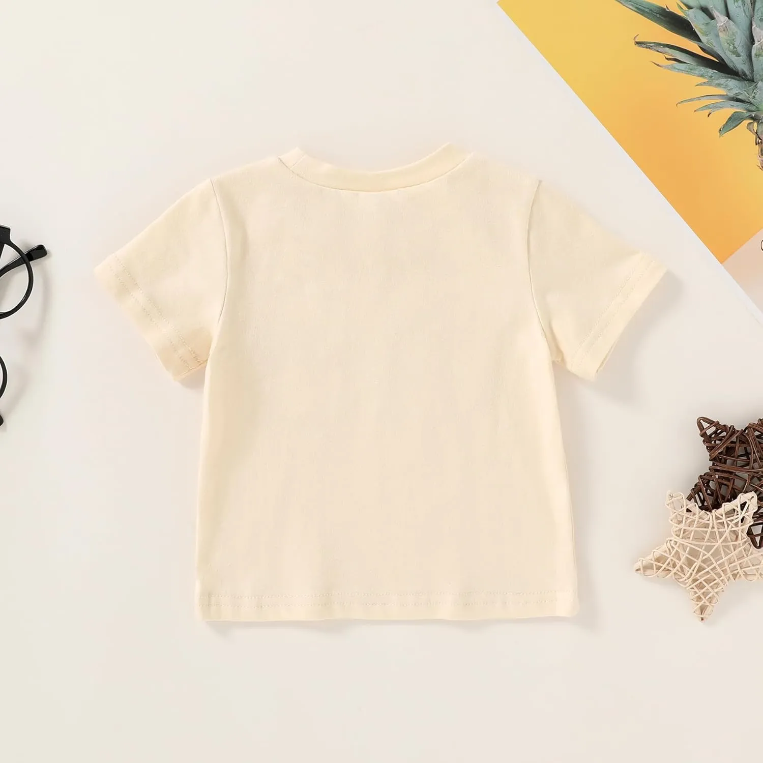 YOUNGER TREE Baby Boy Clothes 1 Year Old Clothes First Birthday Outfit Boy Short Sleeve T-Shirt Infant Summer Outfits