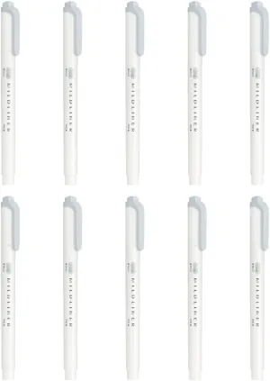 Zebra B-WKT7-MCGR Highlighter, Mild Cool Grey, 10 Count