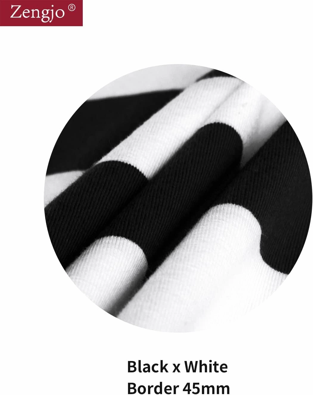 Zengjo Men's Casual Cotton Spandex Striped Crewneck Long-Sleeve T-Shirt Basic Pullover Stripe tee Shirt