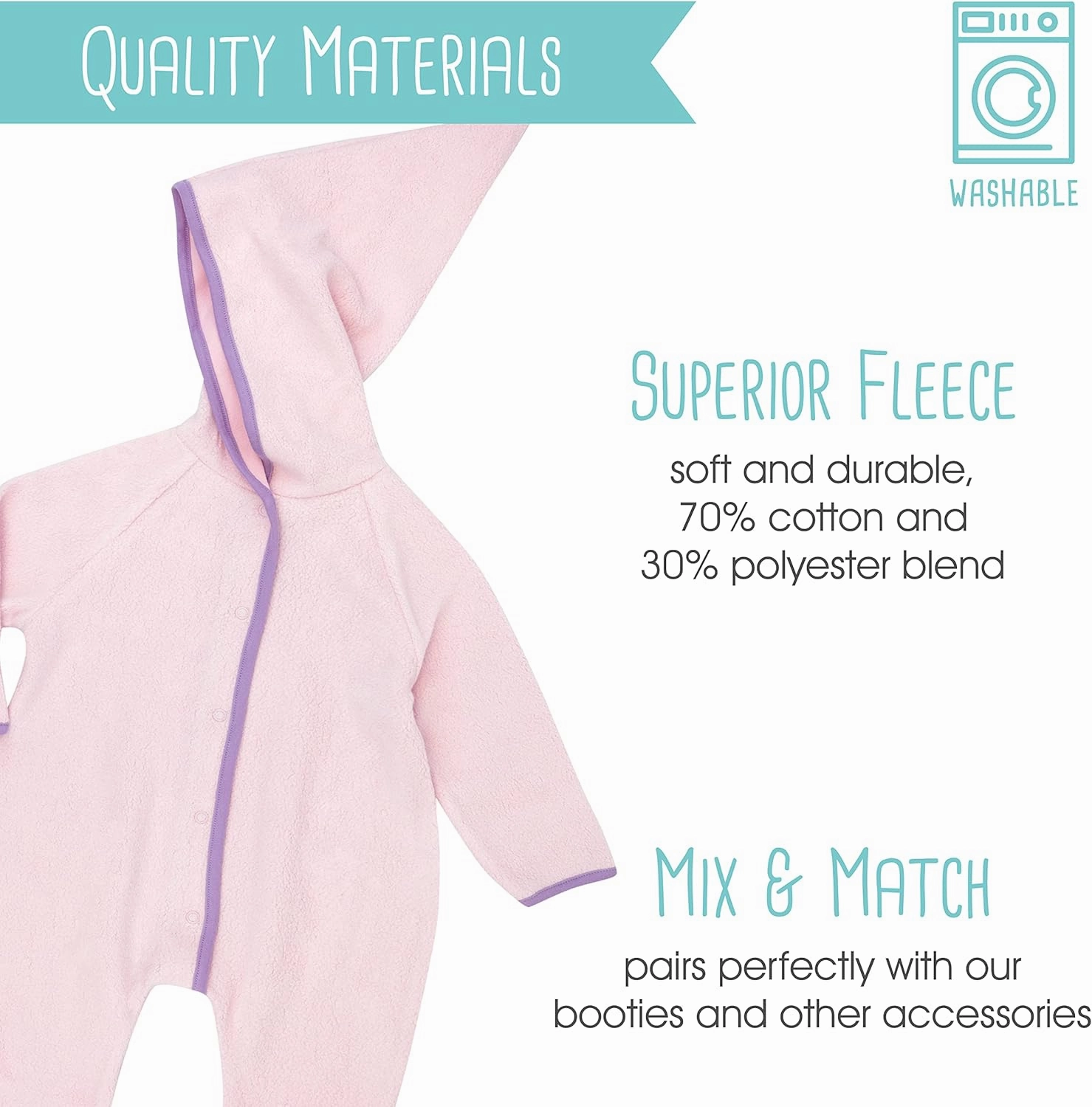 Zutano Cozie Fleece Baby One-Piece Elf Romper with Hood