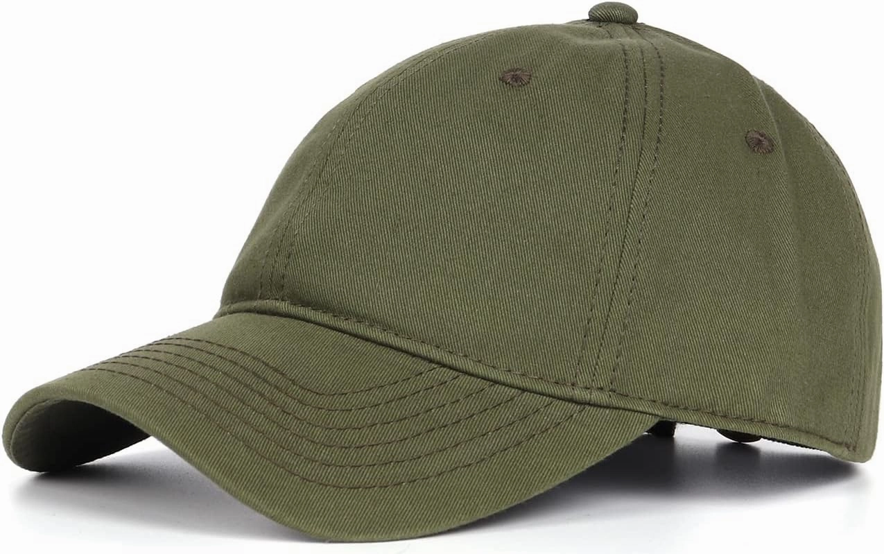 Zylioo Oversize XXL 100% Cotton Baseball Cap,Large Baseball Hat for Big Heads 23.5"-25.5",Adjustable Plain Dad Cap